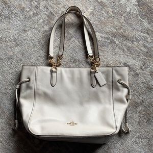 Ivory Coach Handbag